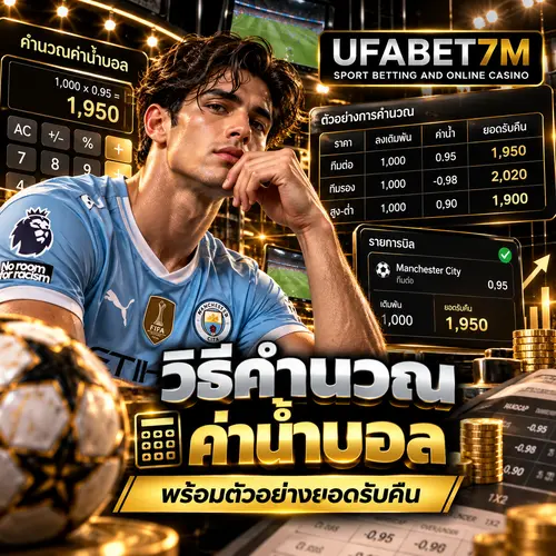 วิธีคำนวณค่าน้ำบอล พร้อมตัวอย่างยอดรับคืน
